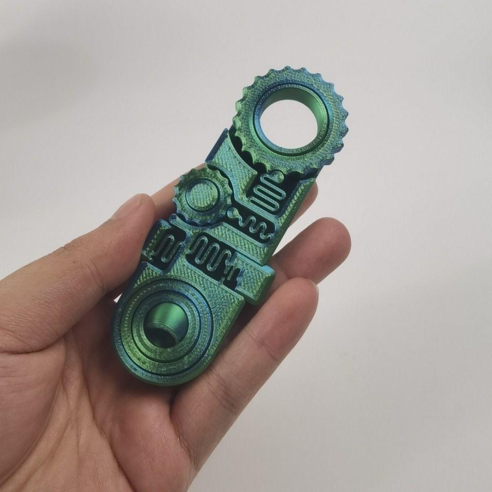 5-in-1 Hand Spinner Gearwheel Spinning Top Spring Gear Chain Gyroscope  Adult