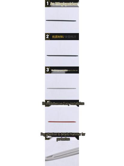 2020 HaoYue Stainless Steel Center Console Trim: Decorative Dashboard Accent Strip