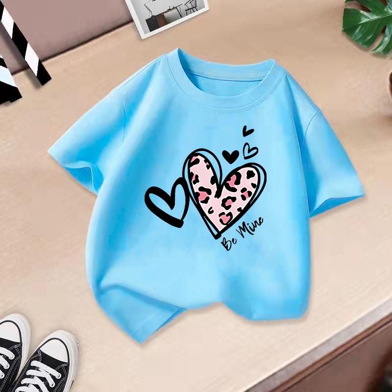 Girls' Fashionable T-shirt For Summer, Children's Casual Top