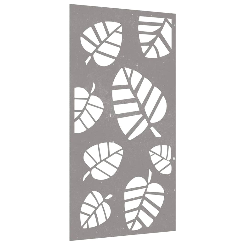 vidaXL Garten-Wanddeko 105x55 cm Cortenstahl Blatt-Design
