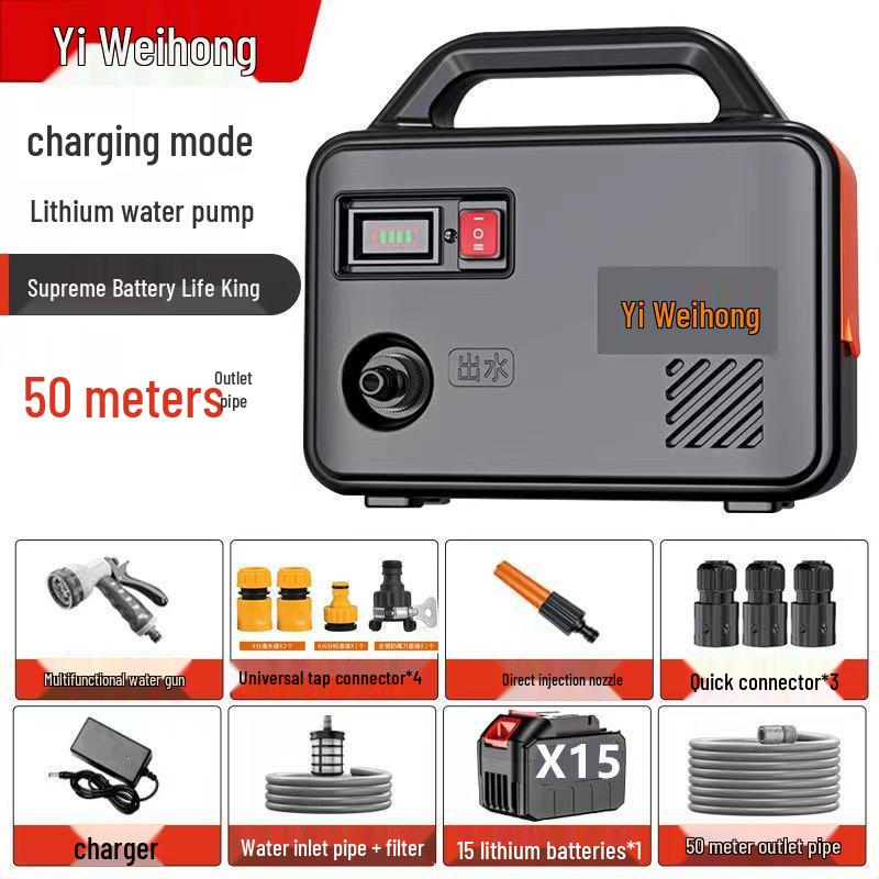Rechargeable Water Pump for Agricultural and Garden Irrigation Systems