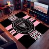 1pc Inter Miami CF Print Area Rug - Soft,Washable Non-Slip Indoor Mat for Office Chairs,Living Room,Home Office Decorative Rug