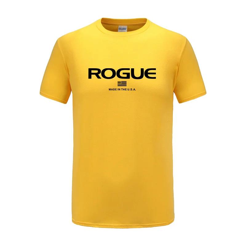 Rogue Fitness Custom Print T-Shirt for Casual Crew Neck Short-Sleeve Fashion Summer T-Shirts Tops Regular and Oversize Te
