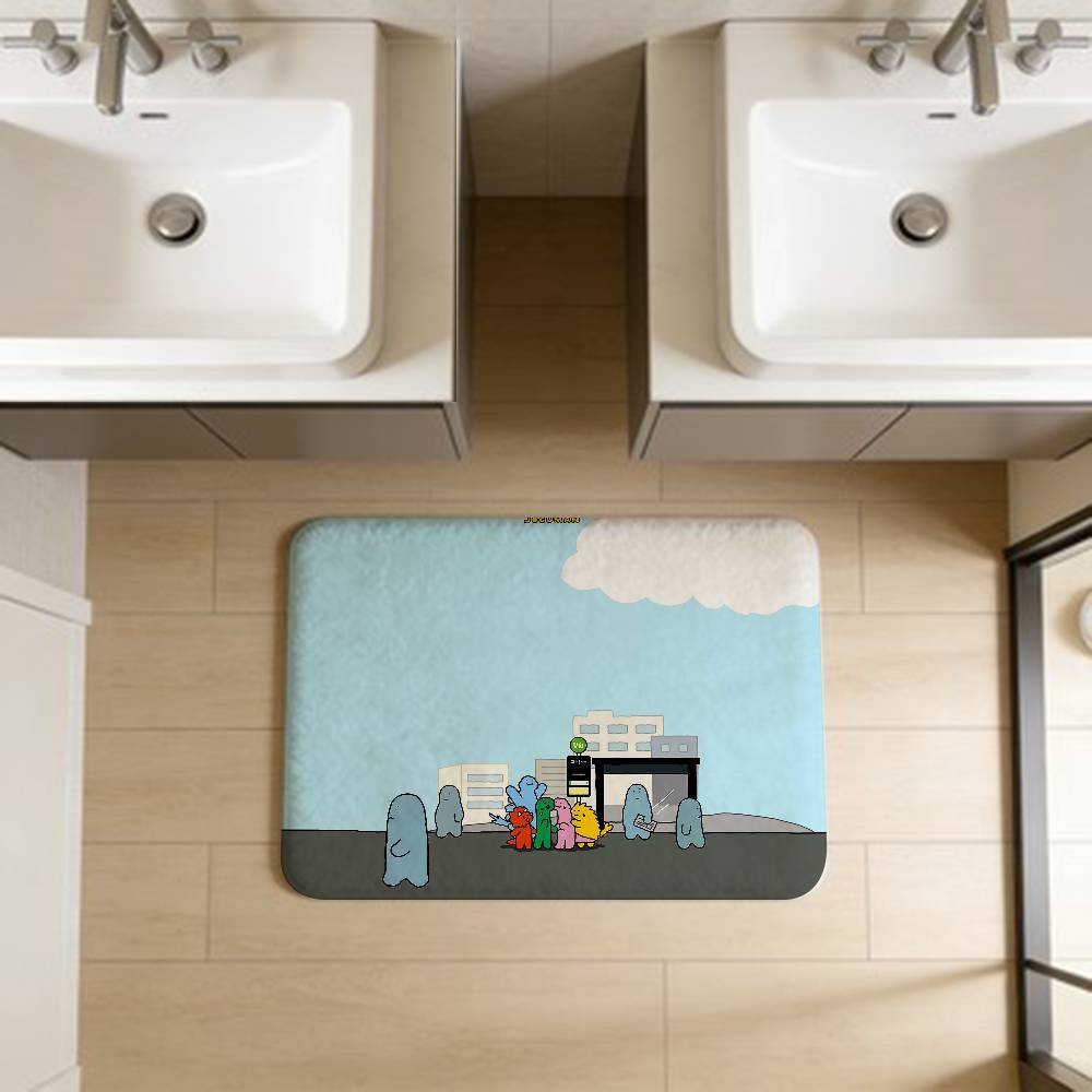 Cartoon J-Joguman S-Studio Door Mat Washable Non-Slip Living Room Sofa Chairs Area Mat Kitchen Doormat Area Rug