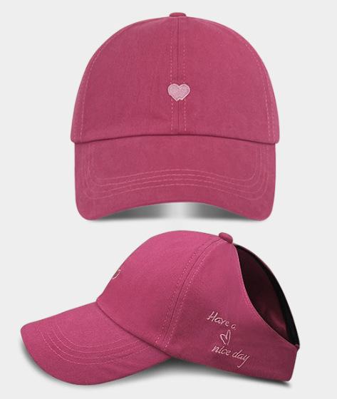 Adjustable Kids Baseball Cap with Ponytail Hole Breathable Cotton Material Lightweight Durable Sun Protection Hat for Children