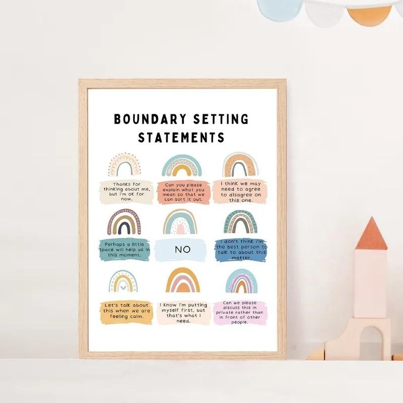 Mental Health Anxiety Relief Psychology Wall Art Canvas Painting Posters Prints Wall Picture for Clinic Therapy Office Decor