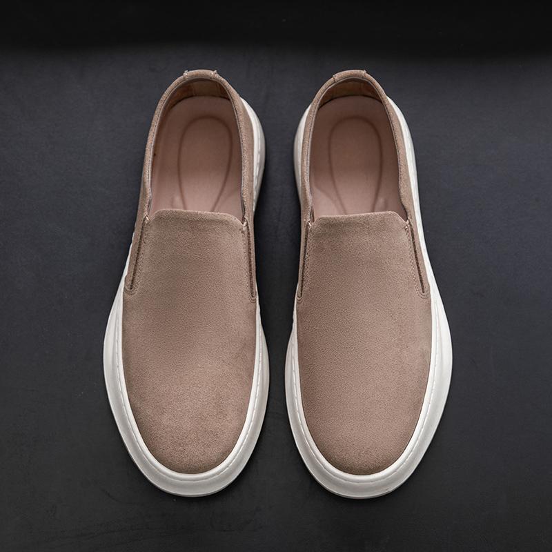 Pantofi Casual pentru Bărbați din Piele Suede Lucrați Manual Formal Mocasini pentru Bărbați Respirabili Slip on Pantofi de Barcă pentru Bărbați Încălțăminte de Exterior pentru Condus