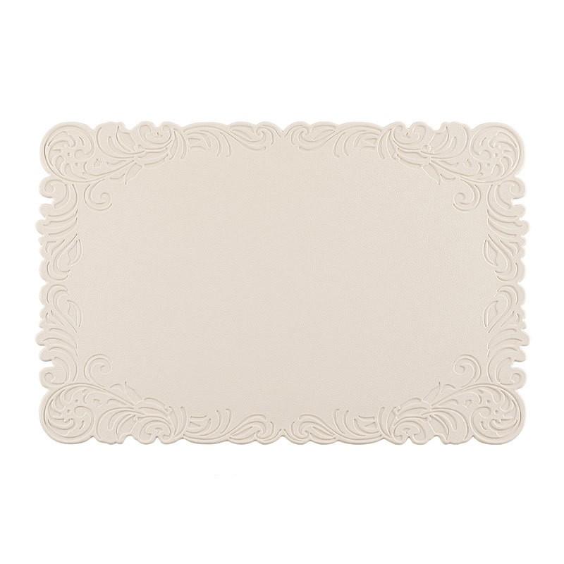 1/4/6PCS Square Placemats Shaped Faux Leather Table Mats Pad Kitchen Accessories Outdoor Indoor Christmas Place Mats Pad Orange