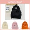 Chic Solid Color Children Backpack Spacious Design For Daily Use And School