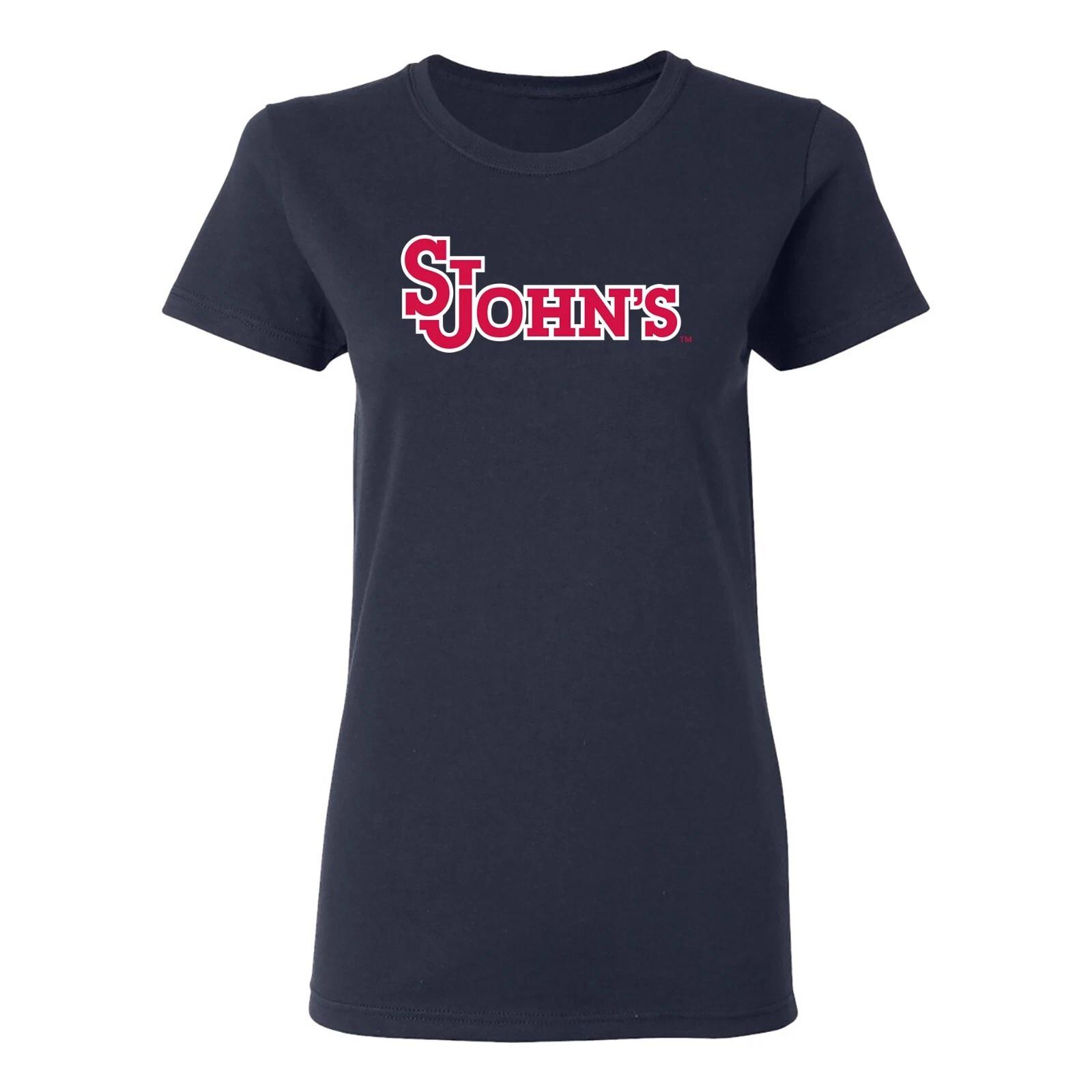 St John s University Red Storm Primary Logo Women s T-Shirt - Navy S