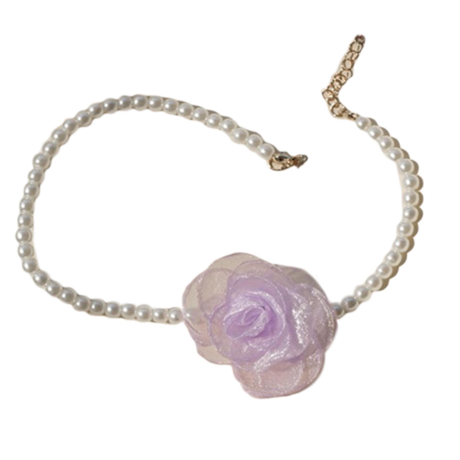 Camellia Choker Pearl Choker Rose Choker Goth Choker Flower Choker Necklace 1