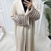 Muslim Dress Modest Islamic Clothing New Soft Crepe Embroidery Palestine Kefiyyeh Abaya Ramadan Tassel Dubai Abaya Women