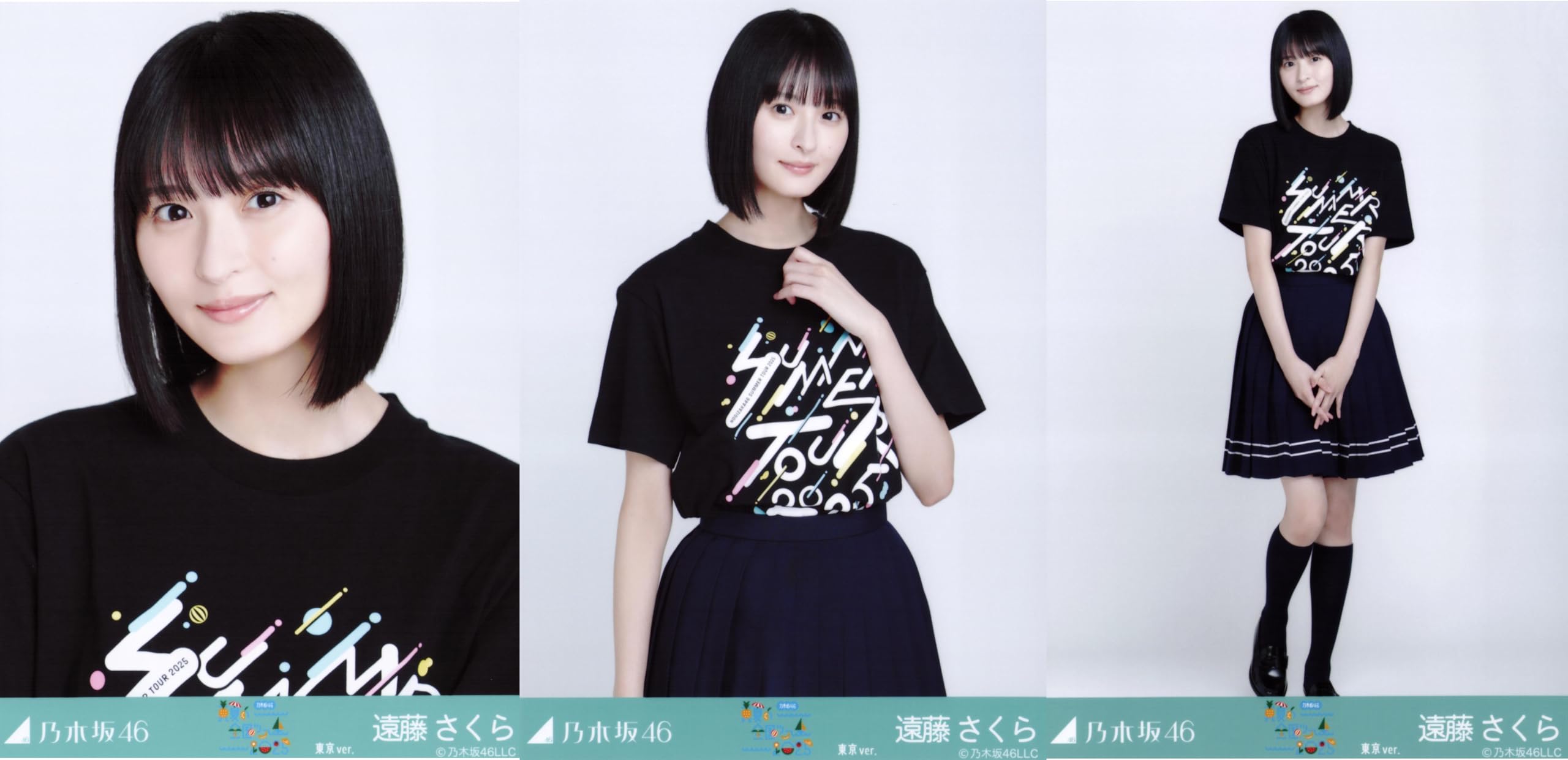 

Nogizaka46 Raw Photo Midsummer National Tour 2025 T-shirt Tokyo version 3-piece set Sakura Endo