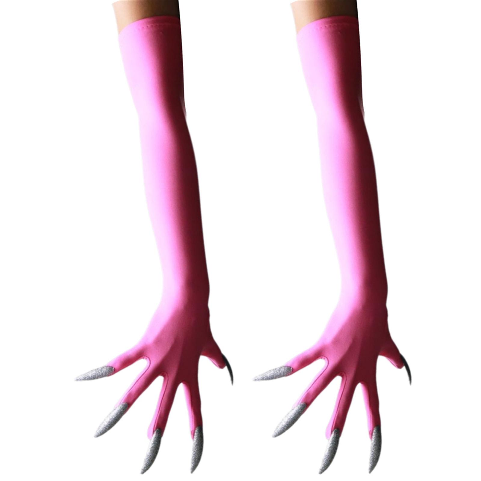 

Панк Рукавички з Довгими Нігтями Темна Серія Косплей Рукавички Еластичні та Дихаючі Для Хелловін Вечірок Костюмні Аксесуари 3