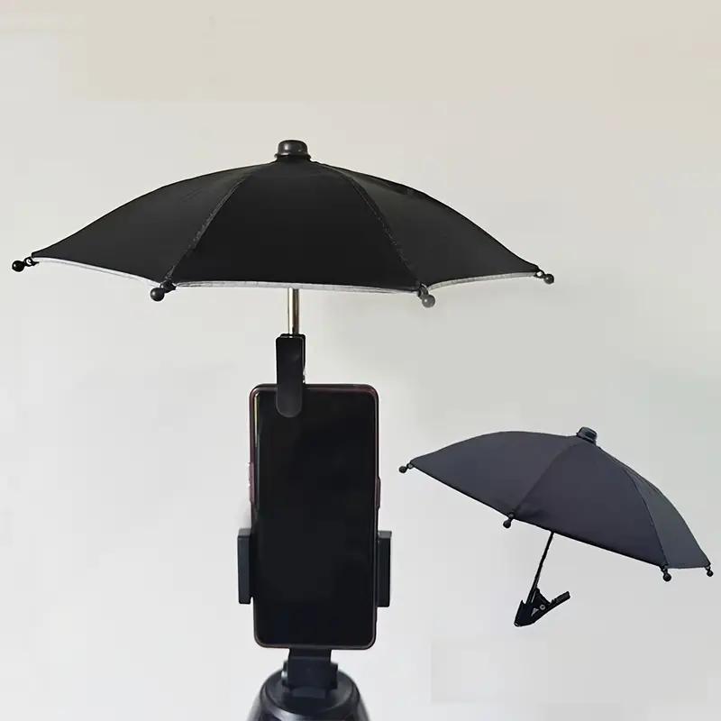 Mobile Phone Holder Sun Umbrella Clip Umbrella Outdoor Mobile Phone Fixed Umbrella Rainproof Parasol Mobile Phone Anti-reflective Small Umbrella