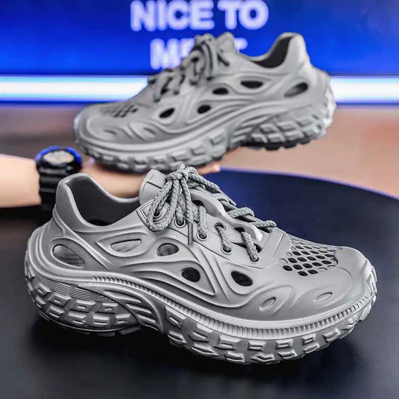 Fashion High Sole Rubber Sole Men Sneakers Size 46 Tennis Saddle Shoes Summer Men's Summer Sports Functional Stylish Funky
