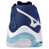 Mizuno Wave Lightning Z8 Scarpe da Allenamento Basse Comode Antiscivolo Resistenti Sneakers Unisex Blu Bianco V1GA240001