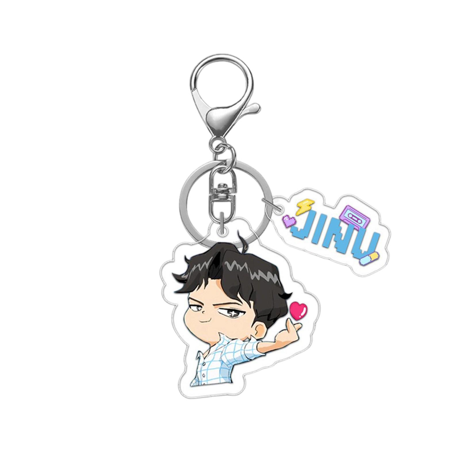 

Acrylic Keychain Pendant Student School Bag Cute Decoration Small Gift One Size