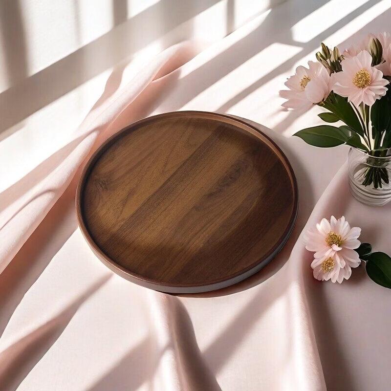 Elegant Bamboo Cloud Serving Tray