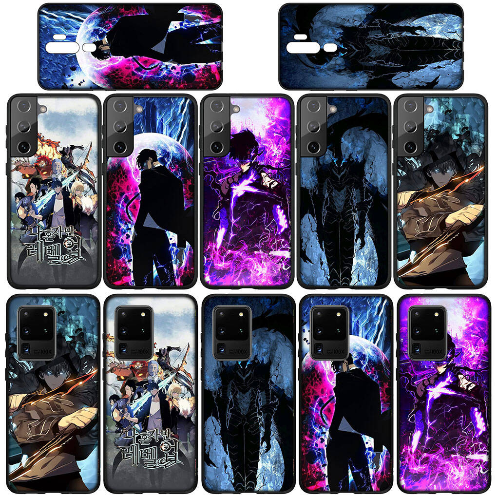 Phone Case for Samsung Galaxy S25 S23 S22 S24 Ultra FE A05 A06 A15 A16 A36 A37 A35 A54 A24 A55 A56 A57 A25 A26 A53 A17 Sung Jinwoo Solo Leveling Cover