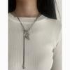 No Brand Long Animal Pendant Necklace With Tassel For Women Men