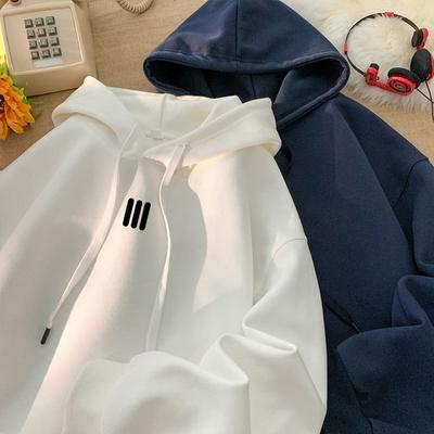 Autumn and Winter Men's Clothing Japanese Men's Casual Printing Hooded Long-sleeved Sweater Men's and Women's Trendy Brand Pullover Sports Jacket