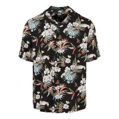 Urban Classics Mens Tropical Viscose Resort Shirt
