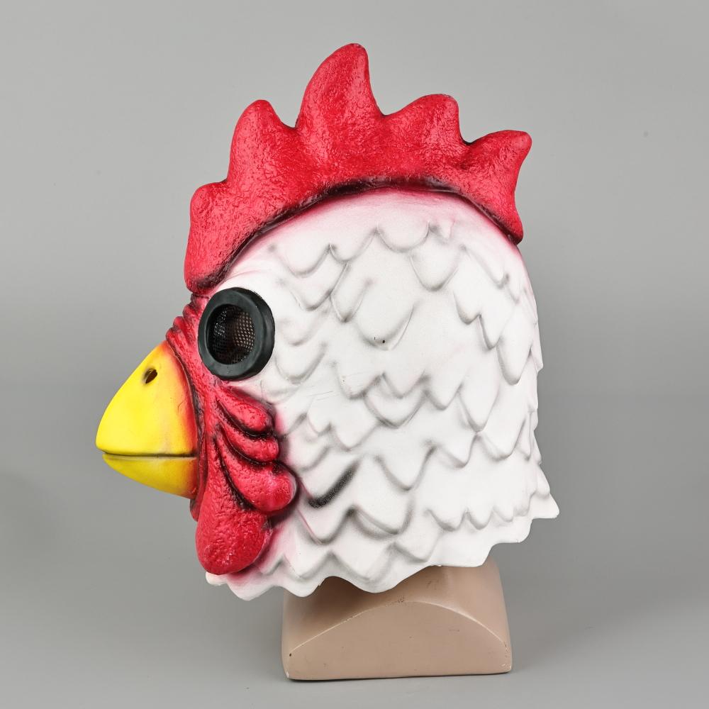 Miami Haan Cosplay Masker Latex Hotline Dieren Maskers Kippenkop voor Halloween Feest Maskerade Grappig Nieuw Persoonlijkheid Volwassene