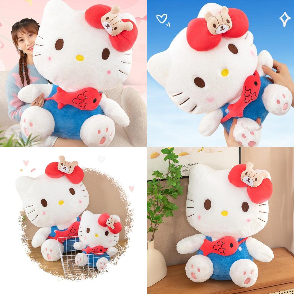 Adorable Kt Cat Plush Toy Cuddly Backpack Design Perfect For Kids Birthday Gifts