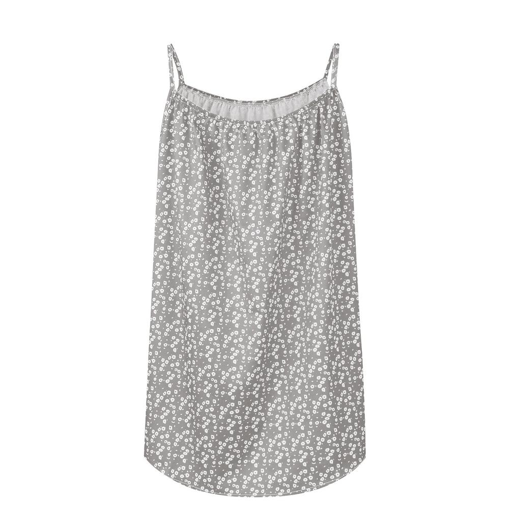 Damen T-Shirt mit Rundhalsausschnitt, lässig, für den Sommer, mit Punkten bedruckt