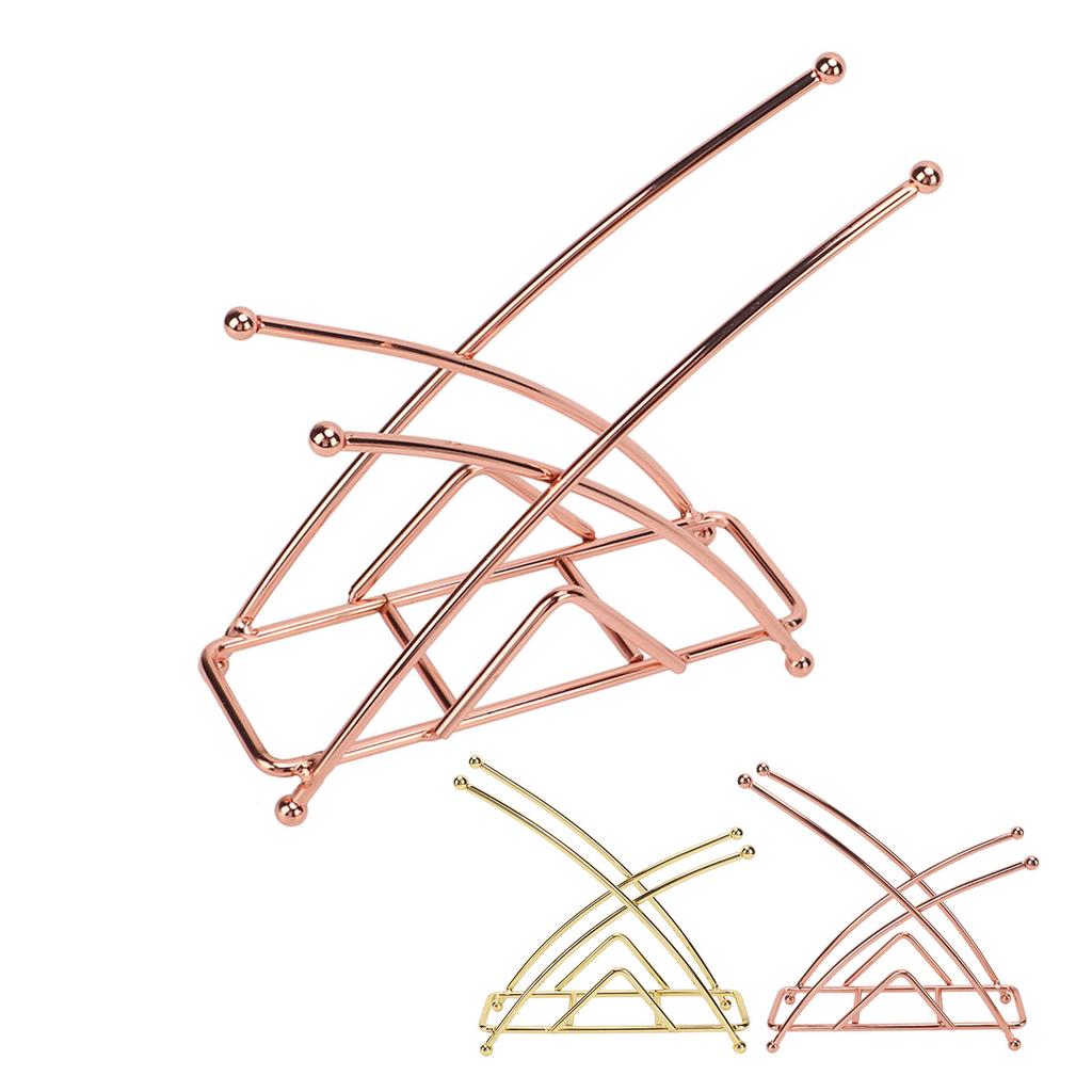 Napkin Holder Fashion Elegant Thickened X Shaped Hotel Table Napkin Holder Wrought Iron Vertical Tis