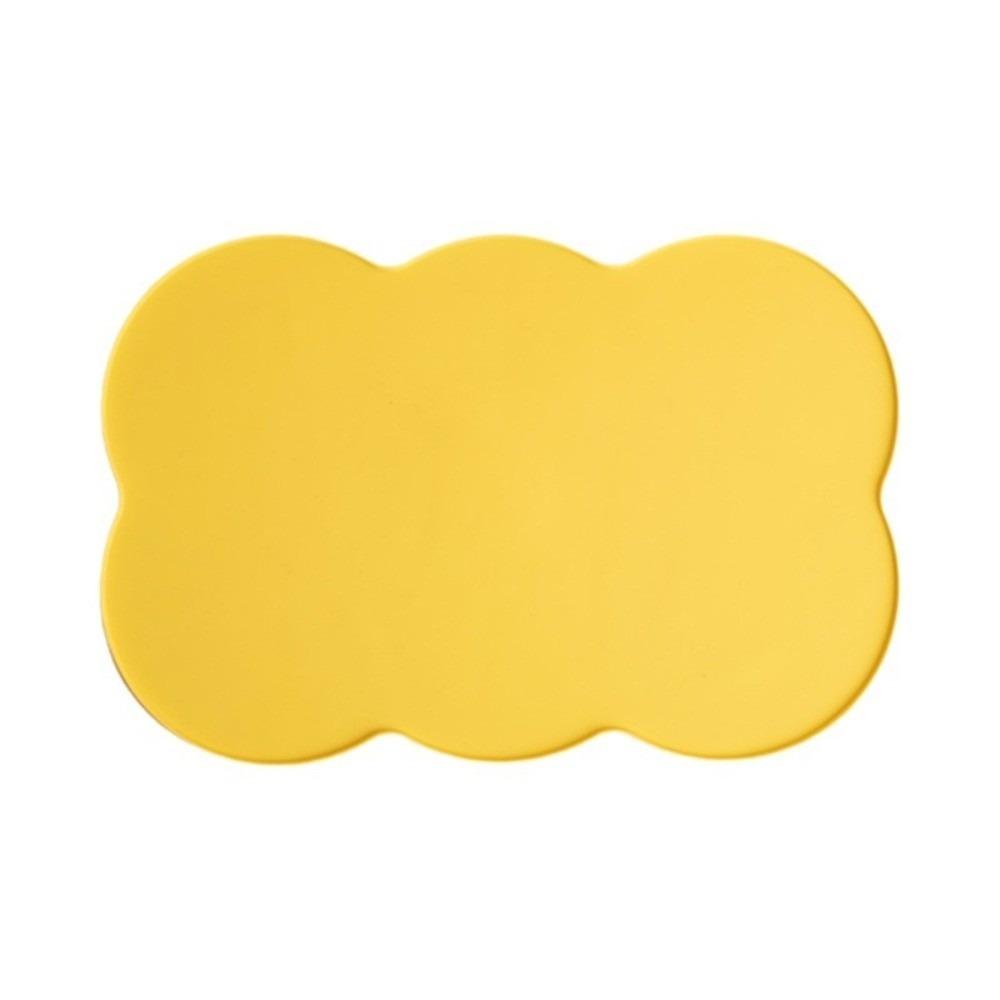 

Waterproof Silicone Pet Bowl Pad Easy Clean Indoor Pet Mat Practical Cat Feeding Mat Living Room жёлтый