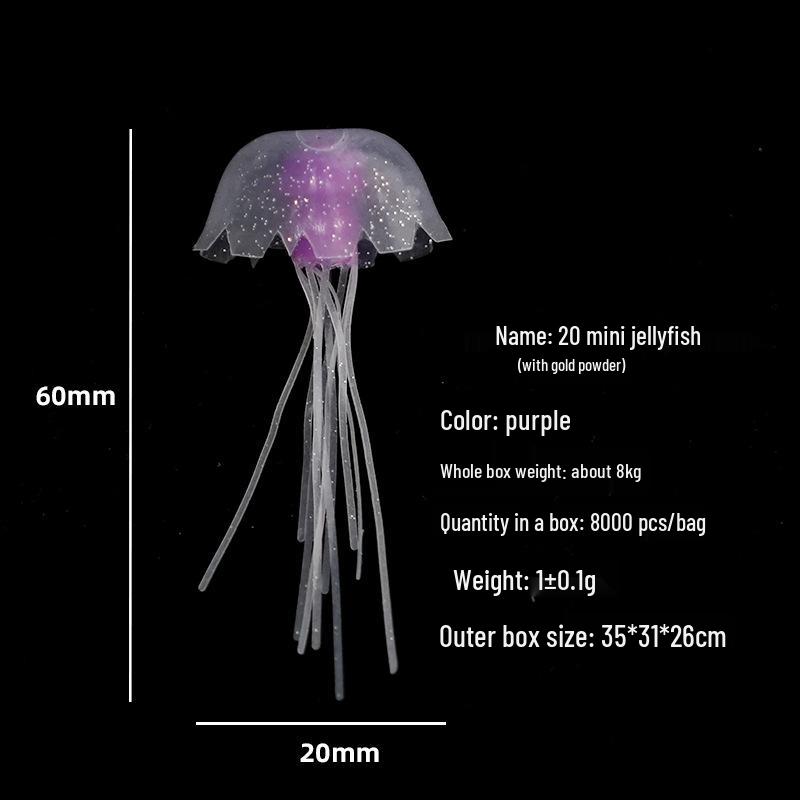 Mini Luminous Jellyfish Lamp - Small Silicone LED Decoration