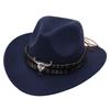 Ethnic Style Handsome Tibetan Hat Children'S Performance Top Hat Cow Head Warped Edge Western Cowboy Hat Sunscreen Sun Hat