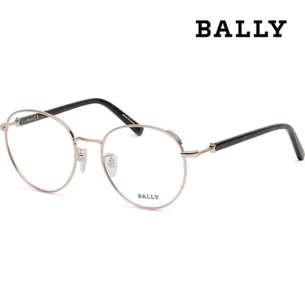 [Bally] Eyeglass Frames BY5046H 028 Round Glasses Men Women Gold Frames