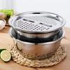 Stainless Steel Vegetable Slicer 3in1 Potato Slicer Gifts Vegetable Washing Basin