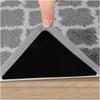 8Pcs Triangle Washable Rug Gripper Anti-Slip Reusable Rubber Mat Non Slip Patch Tape For Tile Floors Carpets Corners Pad