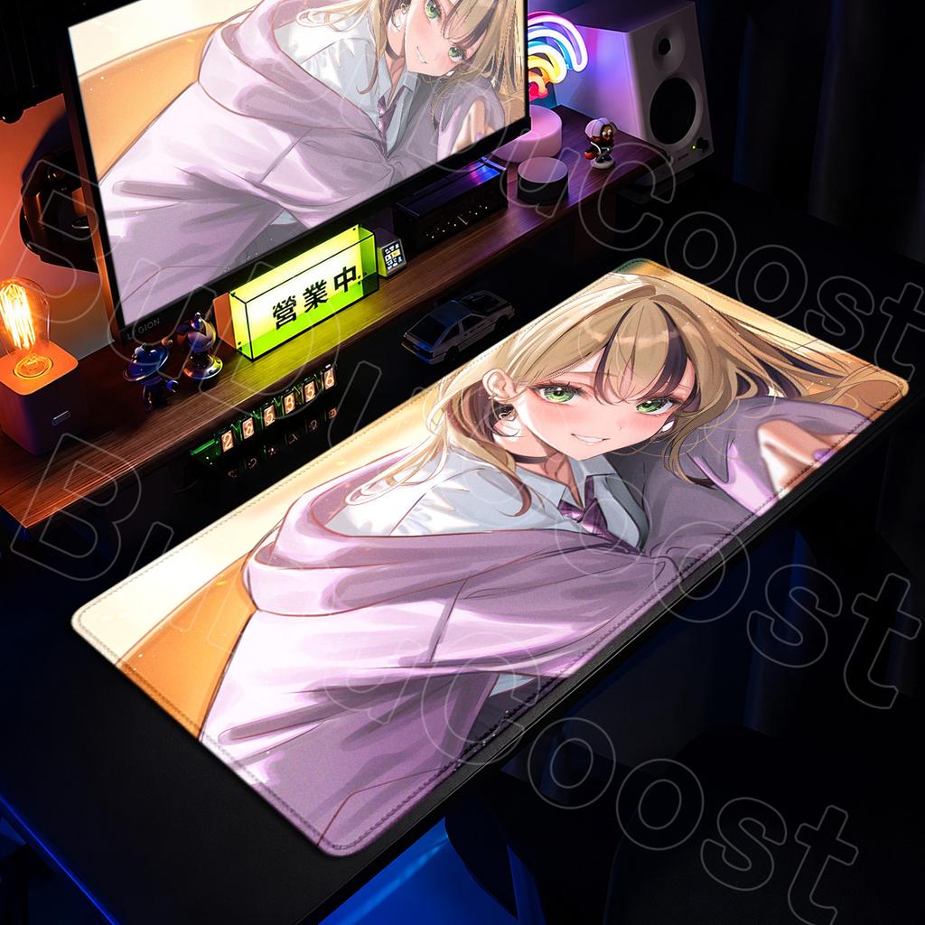Kawaii Girl Kurumi Noah Mouse Pad Hololive Large Non-slip Computer Keyboard Mats PC Gaming Accessories XXL Office Cabinet Carpet