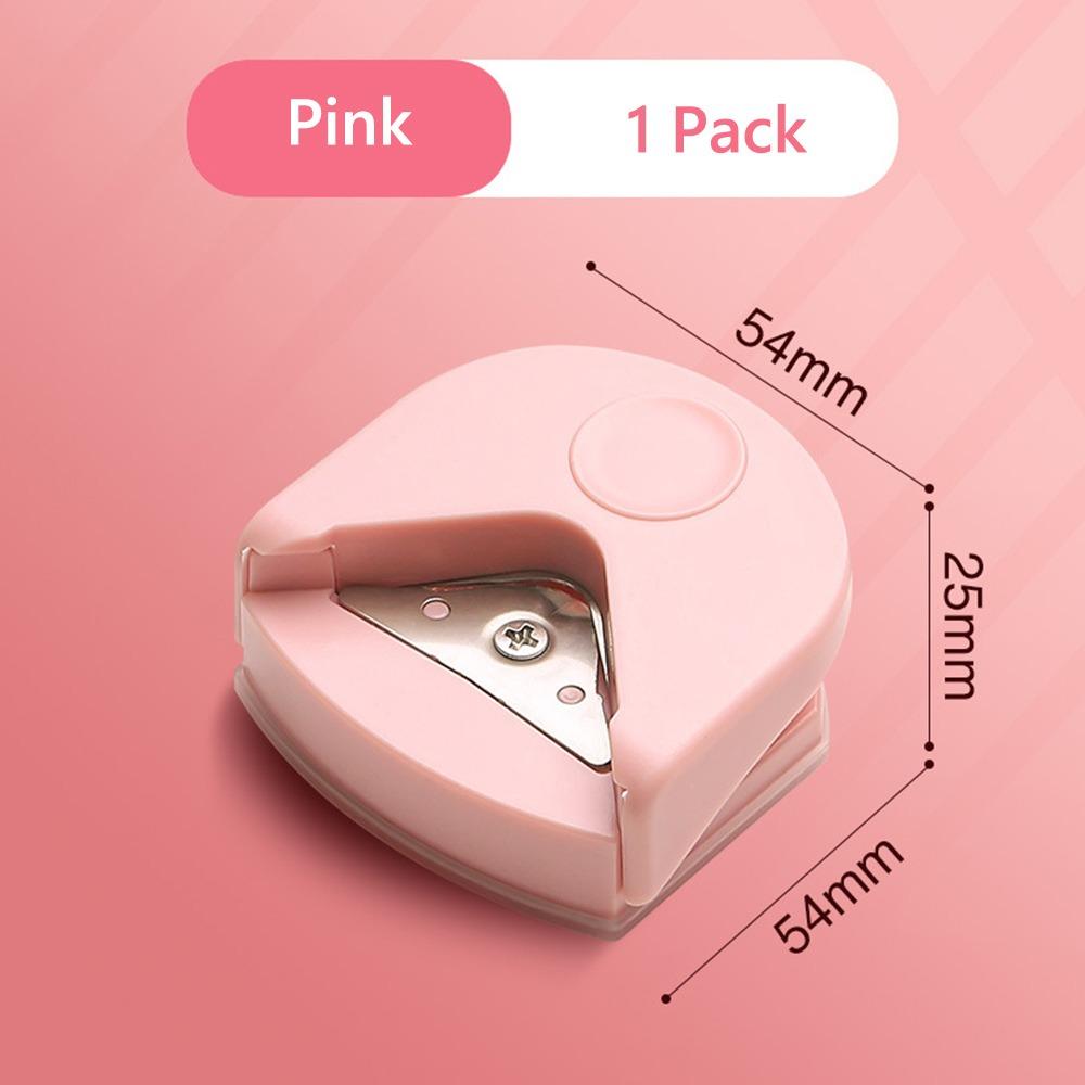 Portable R4 Corner Rounder Mini Card Rounded Cutter New Round Angle Border Trimmer розовый