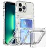 Suitable IPhone13 Transparent Phone Case 12ProMa Card X Multi-function Clamshell Bracket 11 Protective Cover