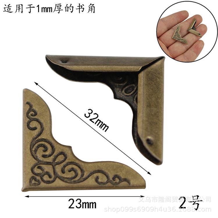 50 Pieces Book Protector Metal  Photo Album Corner Protectors Decoration for Crafting Scrapbooking Angle Cover Menus Notebook