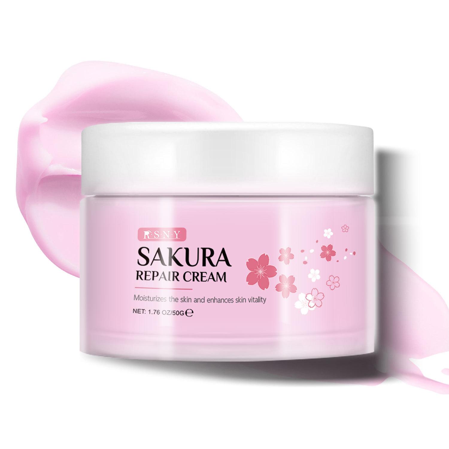 

Крем для лица с эссенцией цветков сакуры 50 г Крем-снежинка Увлажняющий Осенне-зимний Питательный Питает Увлажняет Делает кожу гладкой и нежной 1 bottle