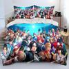 Game King Of Fighters Retro Bedding Set Printed single Comforter Quilt Bed Duvet Cover Pillow Case 3 Pieces Sets Kids Adult Size