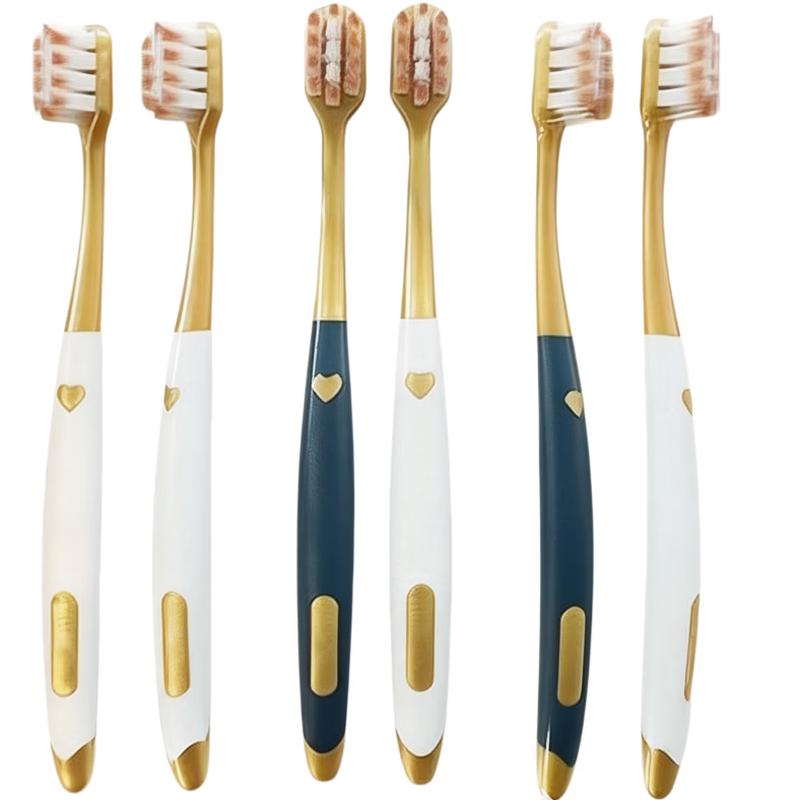 SOAO Wide Head Soft Bristle Toothbrush Set