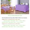 GOEXCPL Large Rectangular Tablecloth, Machine Washable, Black, 240*160cm, Suitable for Hotels, Weddings, Parties, Meetings, Etc.