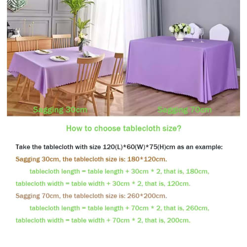 GOEXCPL Large Rectangular Tablecloth, Machine Washable, Black, 240*160cm, Suitable for Hotels, Weddings, Parties, Meetings, Etc.