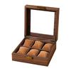 Wood Watch Storage Box Watch Display Holder Gift Box 2/3/6/10/12 Slot Watch Cases Box for Christmas Anniversary Birthday