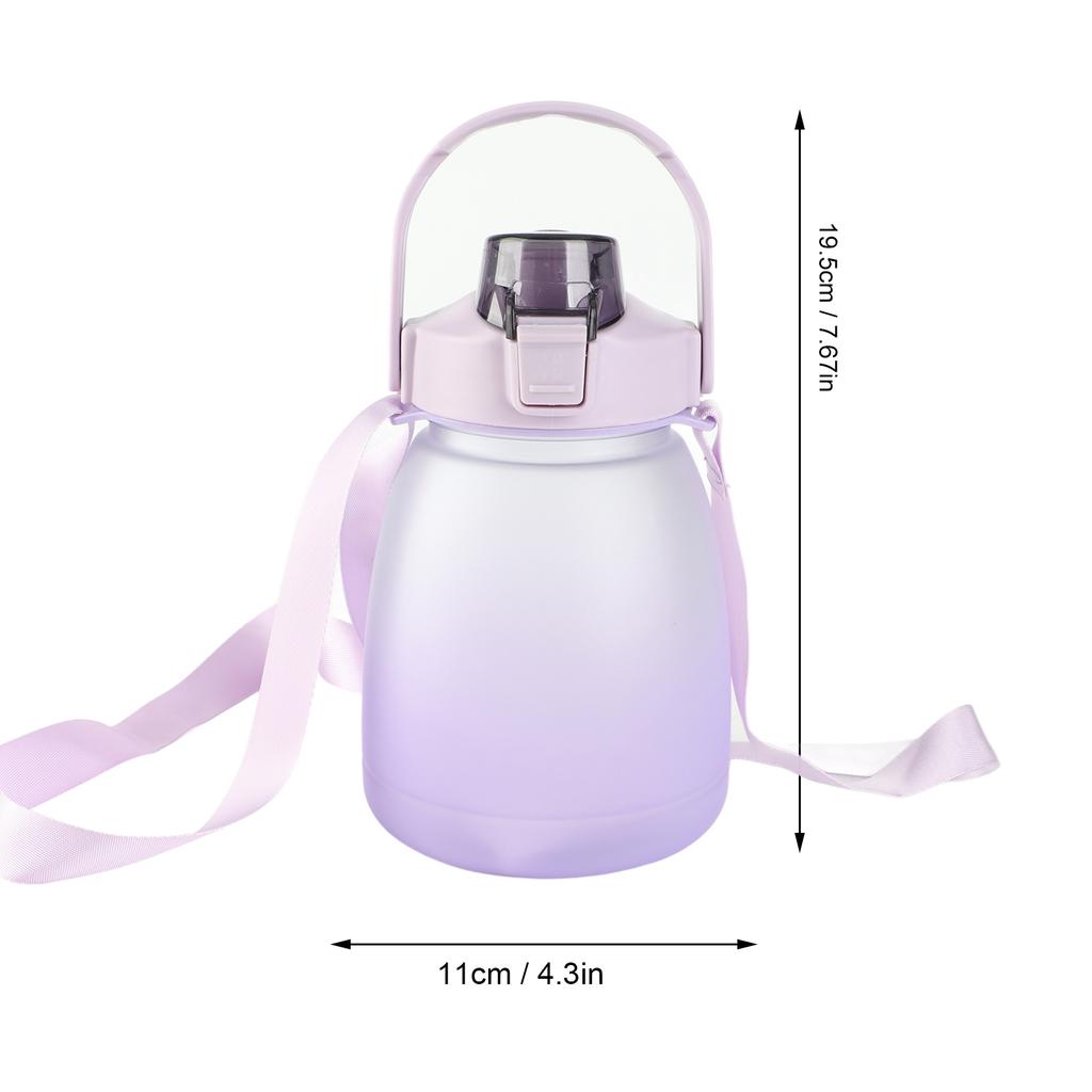Kawaii Water Bottle 1300ML Large Capacity Water Bottle Portable Sports Bottle Straw Water Jug with