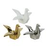 Yousheng Geometric Origami Cranes Figurine, Modern Cranes Sculpture, Minimalist Shelf Accent, Nordic Creative Cranes Sculpture for Desk