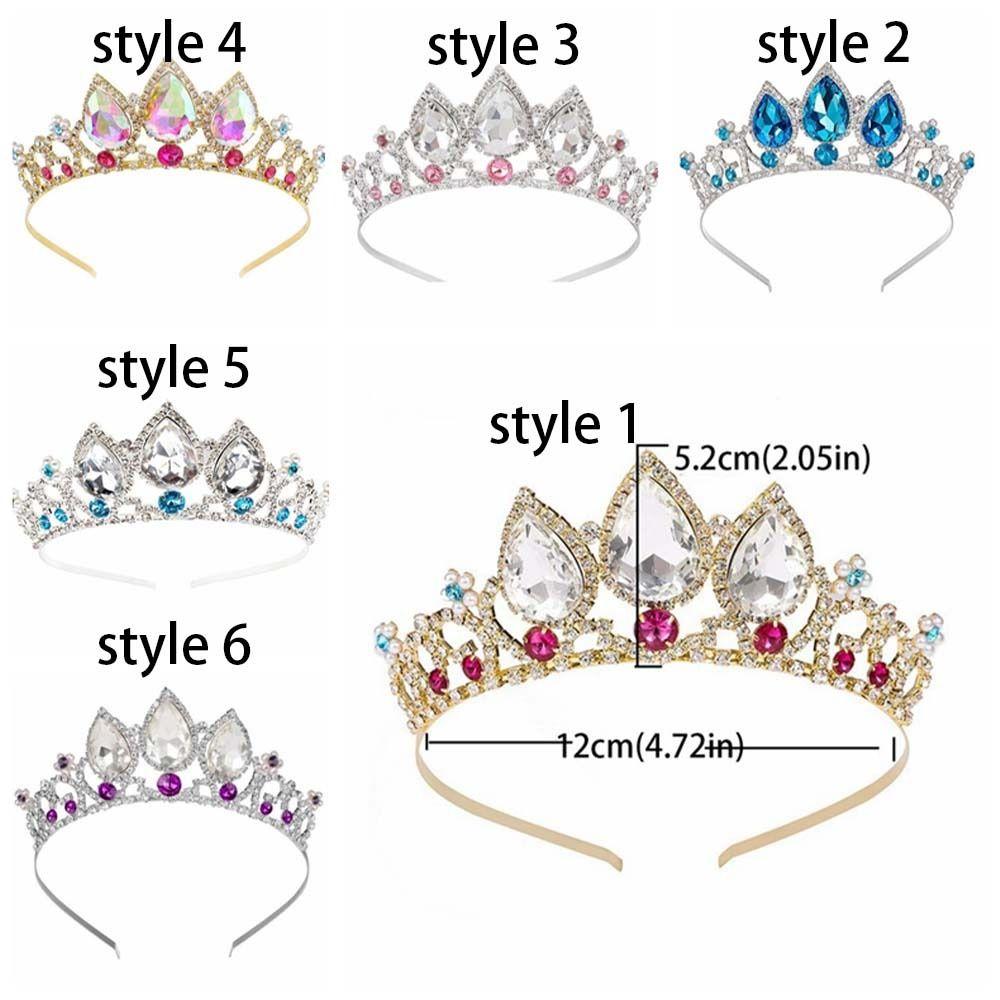 Pearl Headband Princess Tiara Sparkly Rhinestone Crystal Tiara  Bridal Accessories